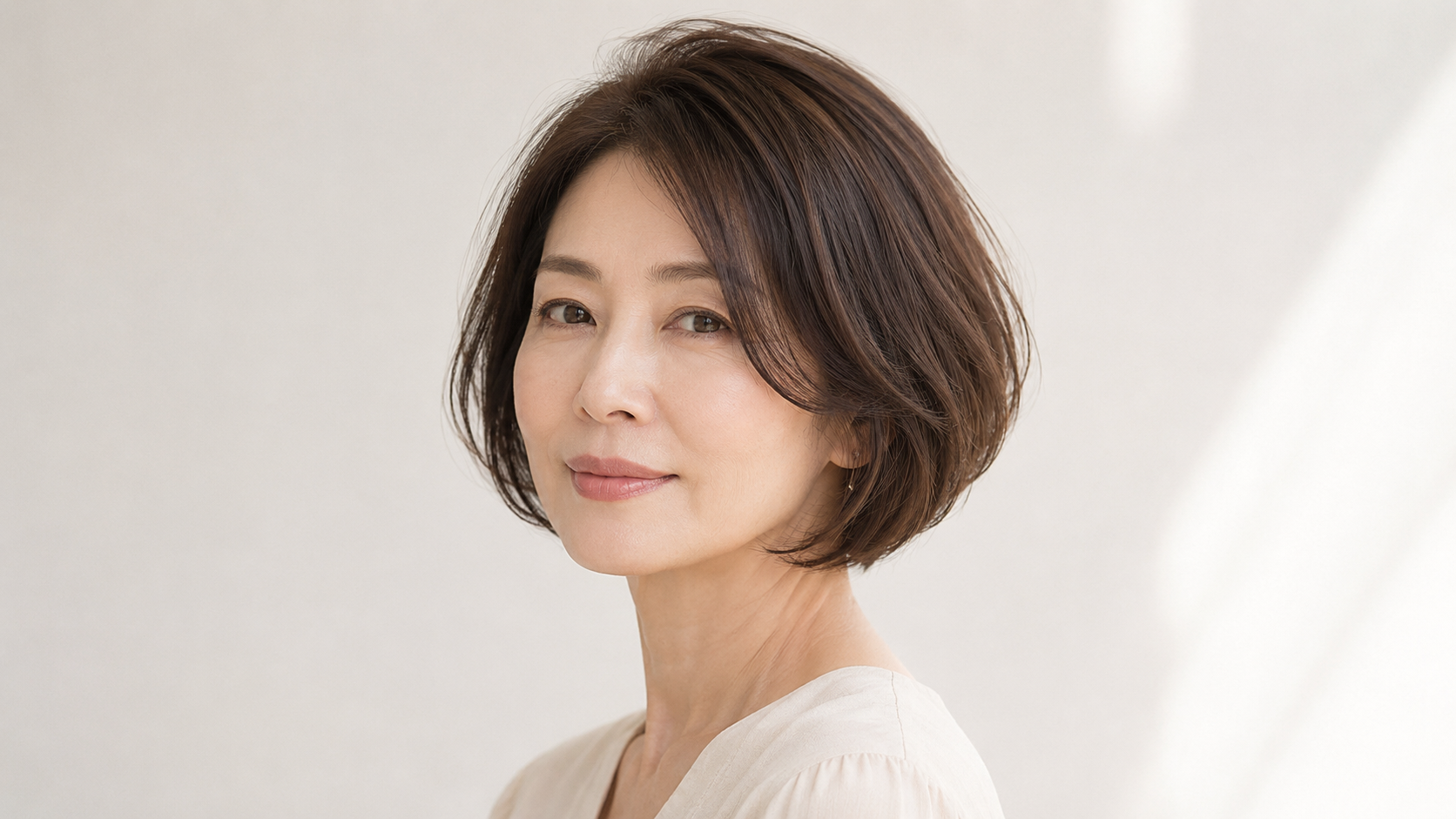 角を取った丸みのある2026春夏の大人ボブ