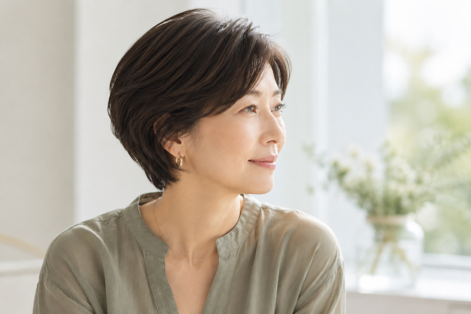 これまでの主流だった、しっかり塗りつぶして白髪を隠す大人ヘア